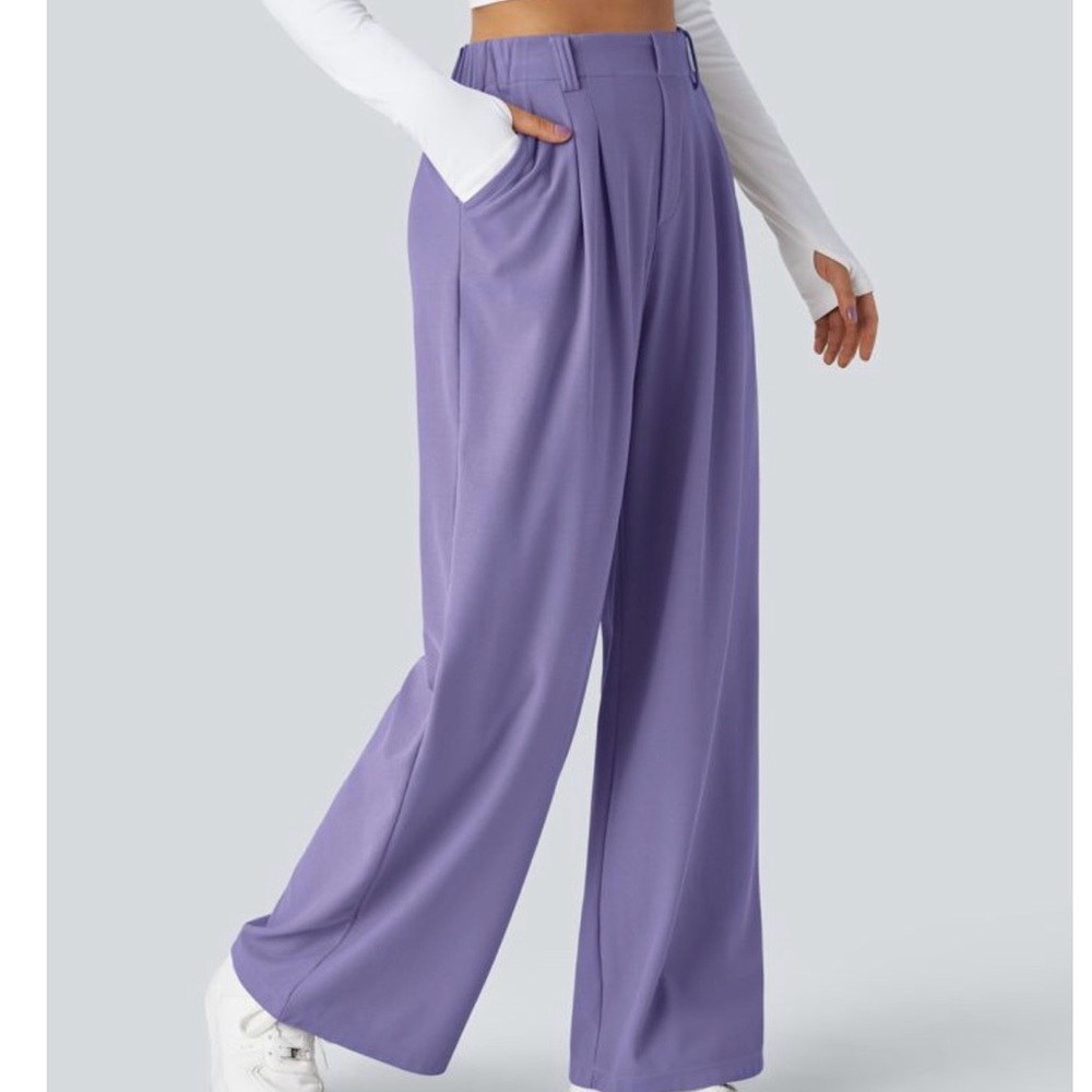 HALARA Lavender Wide-Leg Pants